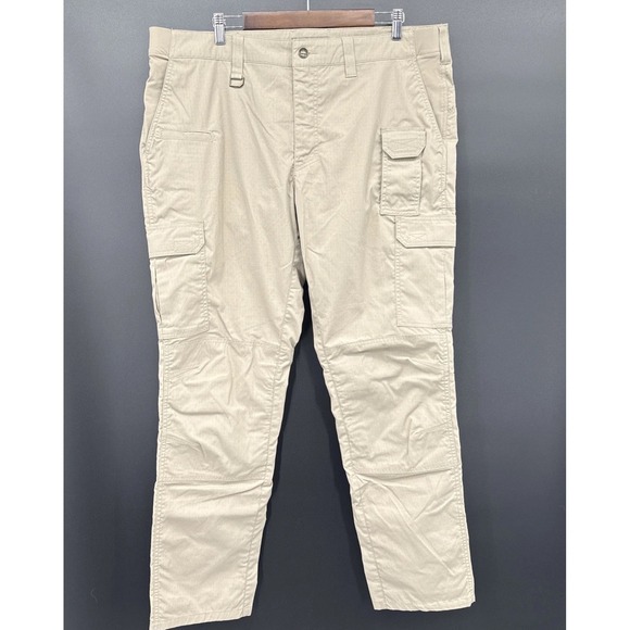 5.11 Tactical Other - 5.11 Tactical Cargo Ripstop Pants Men Tag 40x34 Real 41x33 Beige Work 7512